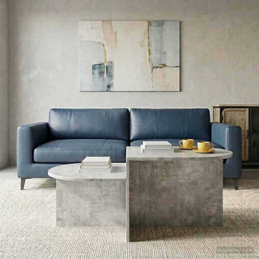 vidaXL Τραπεζάκι σαλονιού Γκρι Σκυροδέματος 100 x 50 x 40 cm