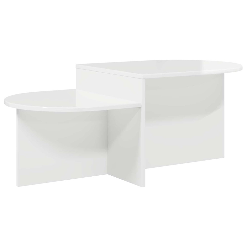 vidaXL Τραπεζάκι σαλονιού Γυαλιστερό Λευκό 100 x 50 x 40 cm