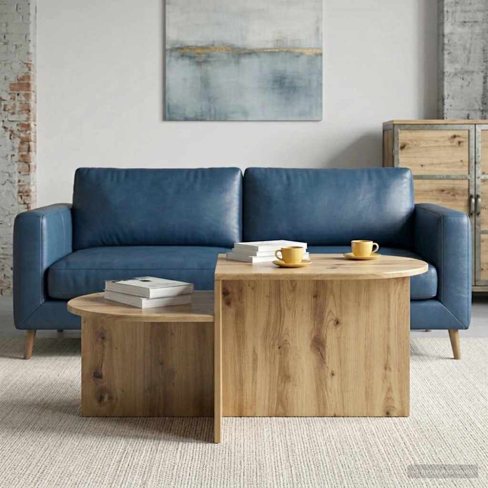 vidaXL Τραπεζάκι σαλονιού Artisan Δρυς 100 x 50 x 40 cm