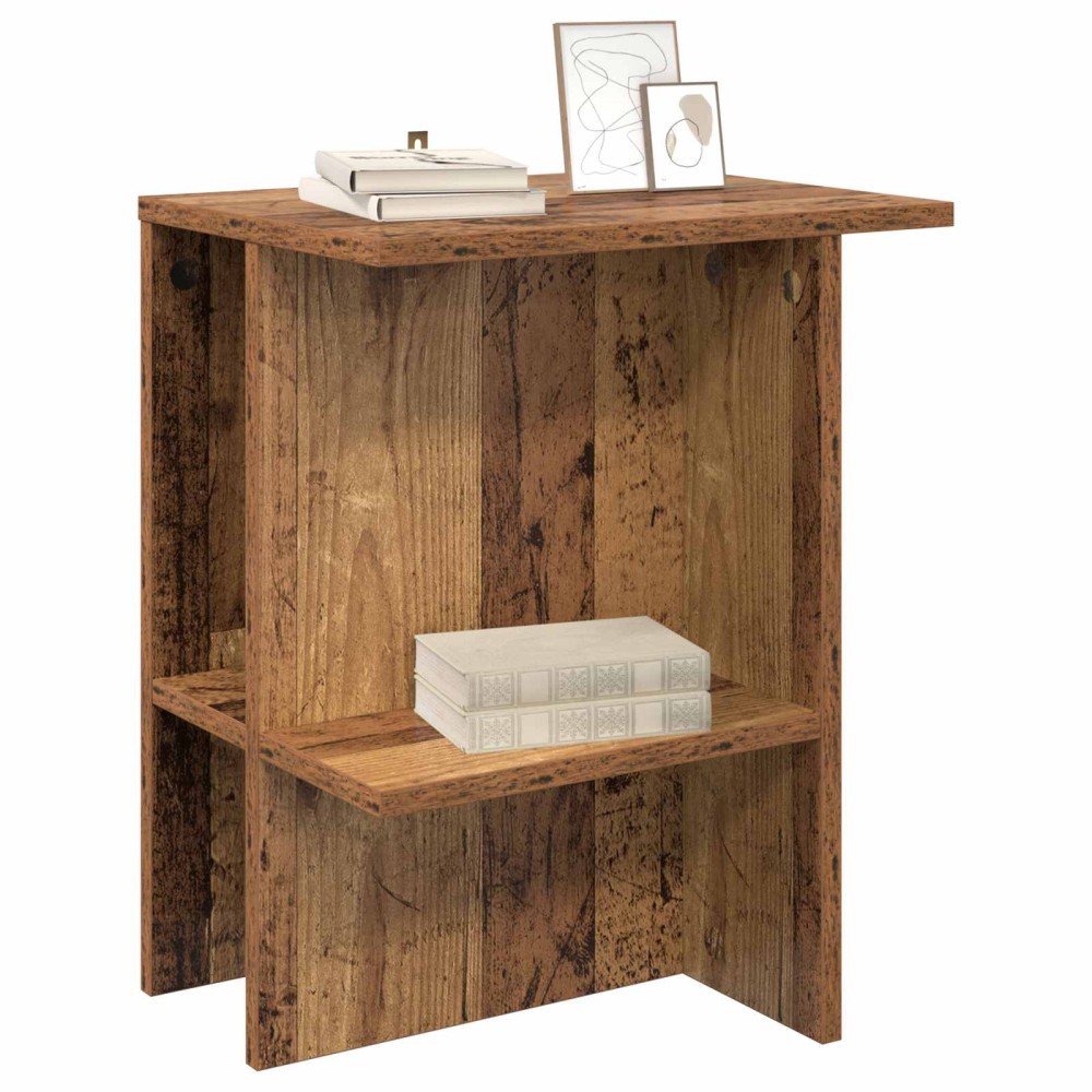 vidaXL Τραπεζάκι σαλονιού 2 pcs Παλαιωμένο ξύλο 40 x 30 x 49 εκ.