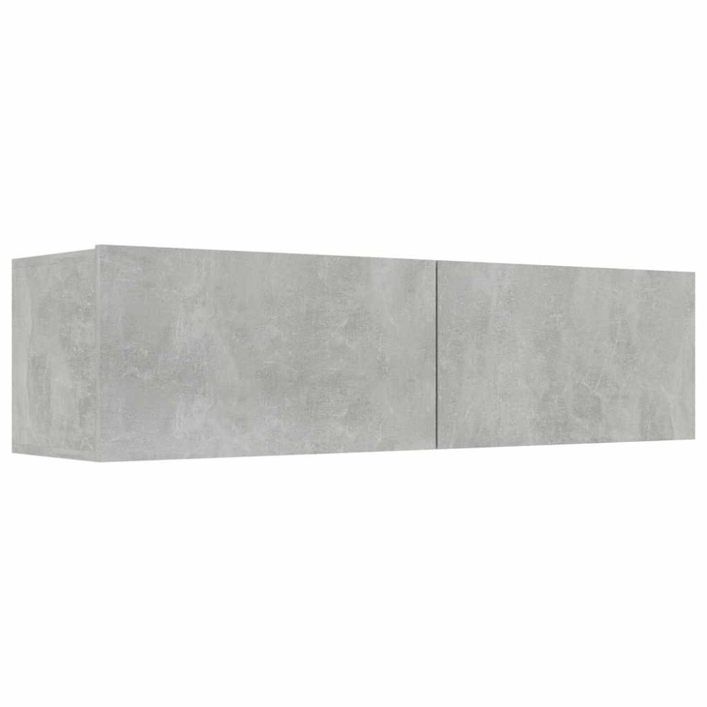 vidaXL Έπιπλο Τηλεόρασης Γκρι Σκυροδέματος 120x30x30εκ. από Επεξ. Ξύλο