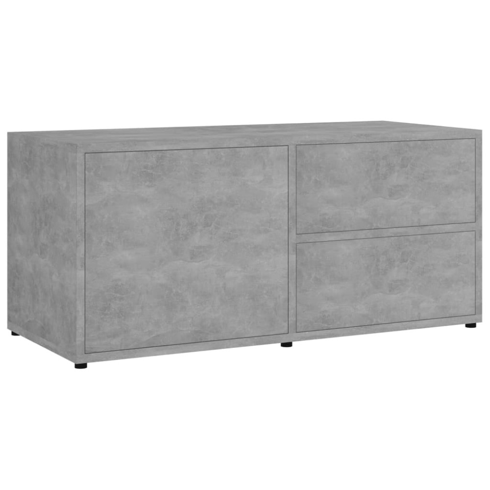 vidaXL Έπιπλο Τηλεόρασης Γκρι Σκυροδέματος 80x34x36 εκ. Επεξ. Ξύλο