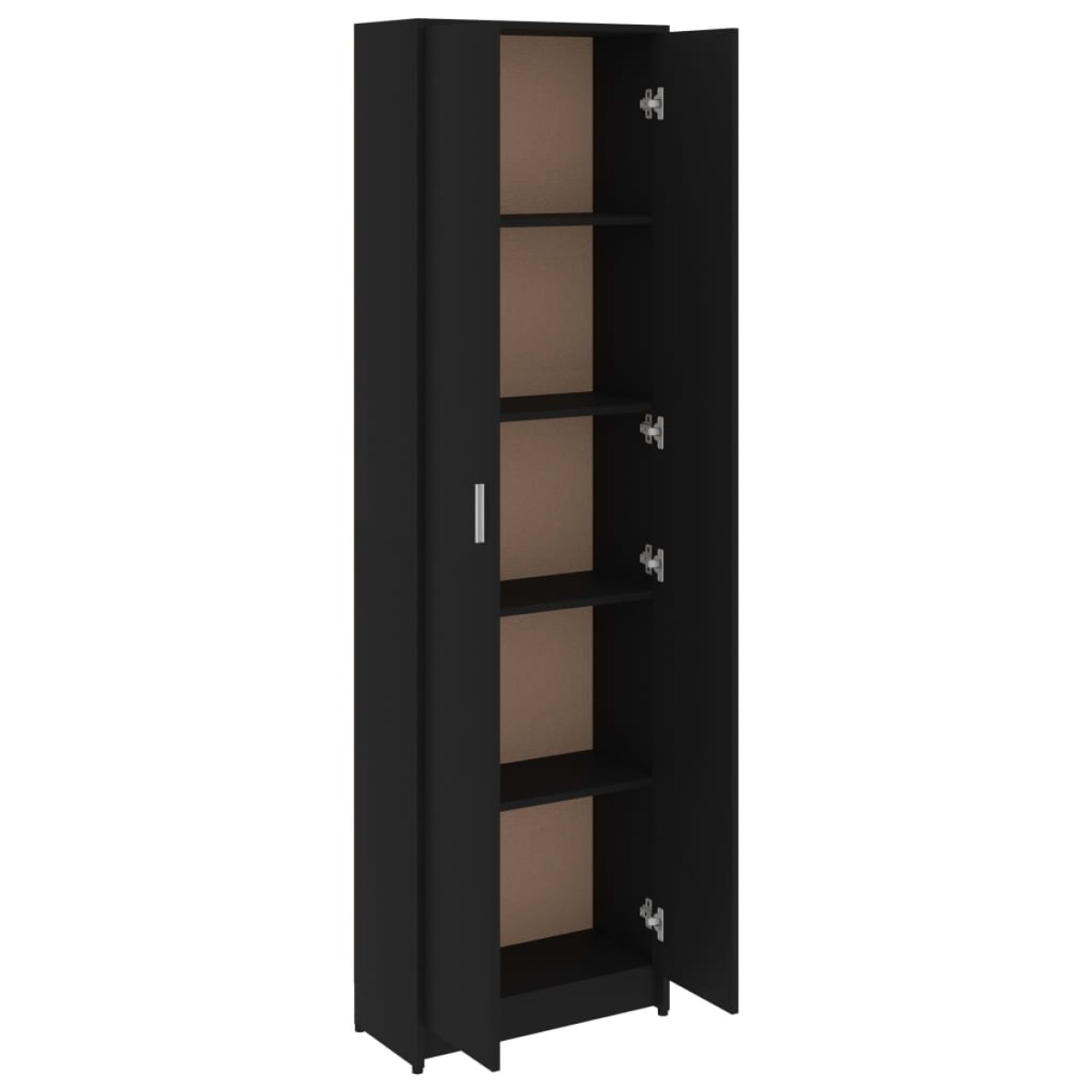 vidaXL Ντουλάπα Διαδρόμου Μαύρη 55 x 25 x 189 εκ. από Μοριοσανίδα