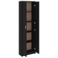 vidaXL Ντουλάπα Διαδρόμου Μαύρη 55 x 25 x 189 εκ. από Μοριοσανίδα