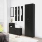 vidaXL Ντουλάπα Διαδρόμου Μαύρη 55 x 25 x 189 εκ. από Μοριοσανίδα