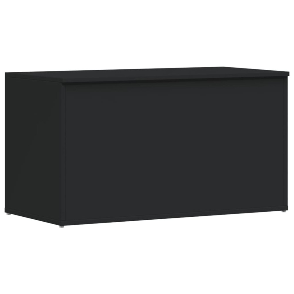 vidaXL Μπαούλο Αποθήκευσης Μαύρο 84 x 42 x 46 εκ. Επεξεργασμένο Ξύλο