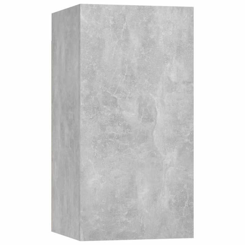 vidaXL Έπιπλο Τηλεόρασης Γκρι Σκυροδ. 30,5x30x60 εκ. από Επεξ. Ξύλο
