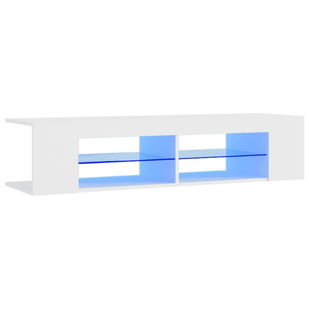 vidaXL Έπιπλο Τηλεόρασης με LED Λευκό 135x39x30 εκ.