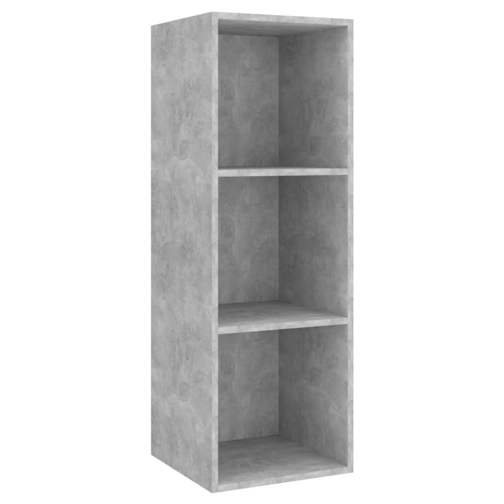vidaXL Έπιπλο Τηλεόρασης Κρεμαστό Γκρι Σκυρ. 37x37x107 εκ. Επεξ. Ξύλο