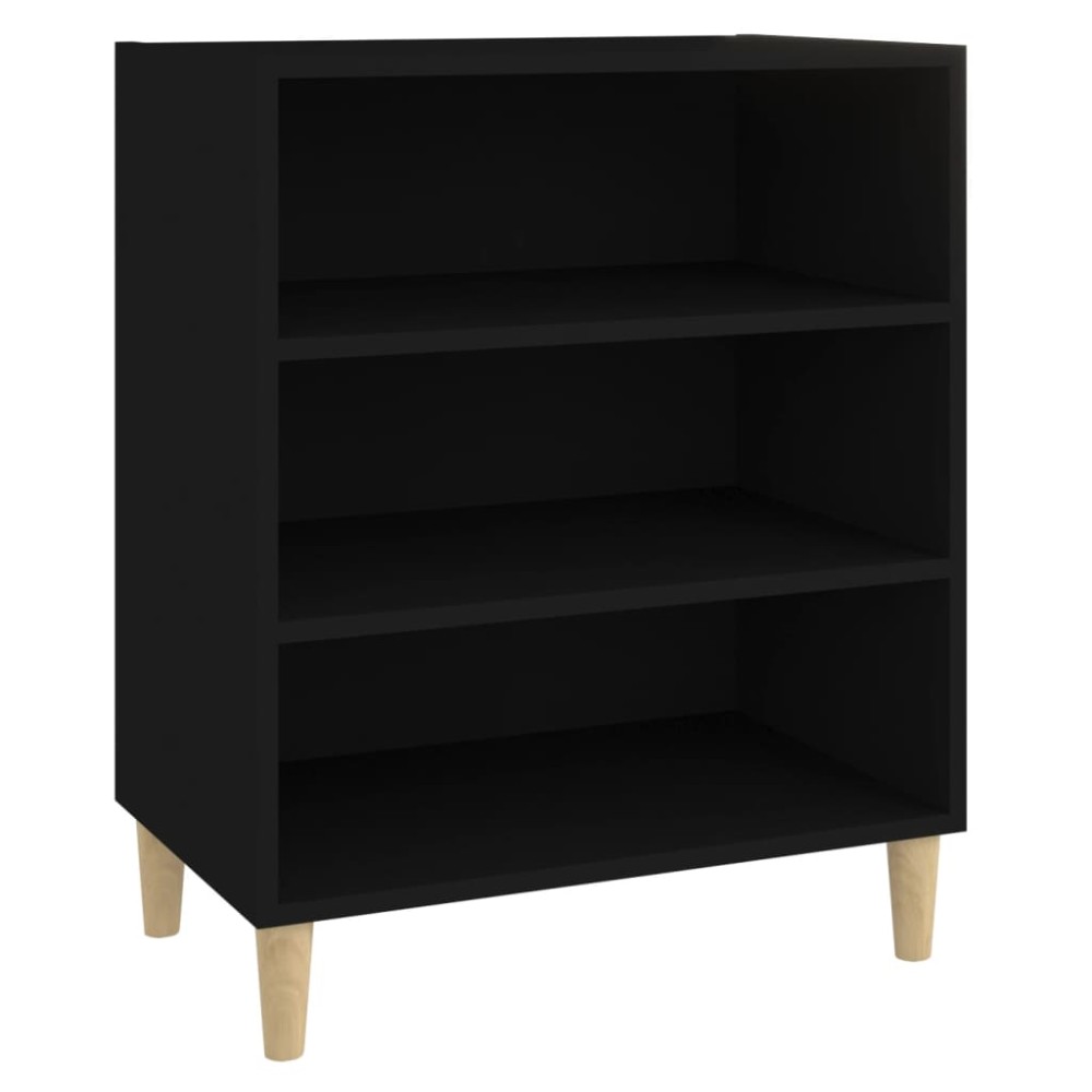 vidaXL Ραφιέρα Μαύρη 57 x 35 x 70 εκ. από Μοριοσανίδα