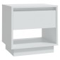 vidaXL Κομοδίνα 2 τεμ. Λευκά 45 x 34 x 44 εκ. από Μοριοσανίδα