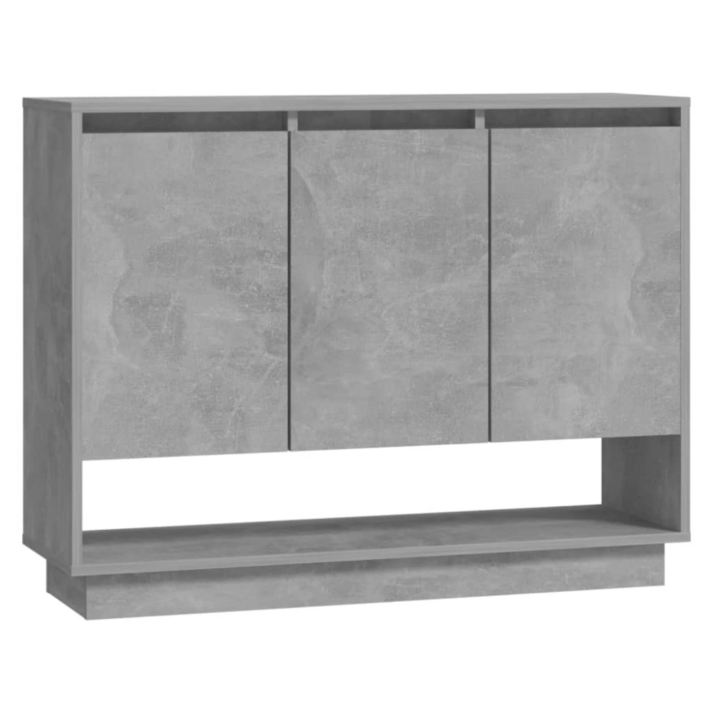 vidaXL Μπουφές Γκρι Σκυροδέματος 97 x 31 x 75 εκ. από Μοριοσανίδα