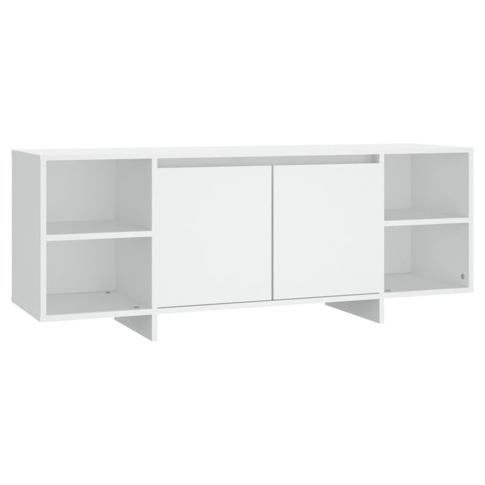 vidaXL Έπιπλο Τηλεόρασης Λευκό 130 x 35 x 50 εκ. από Μοριοσανίδα