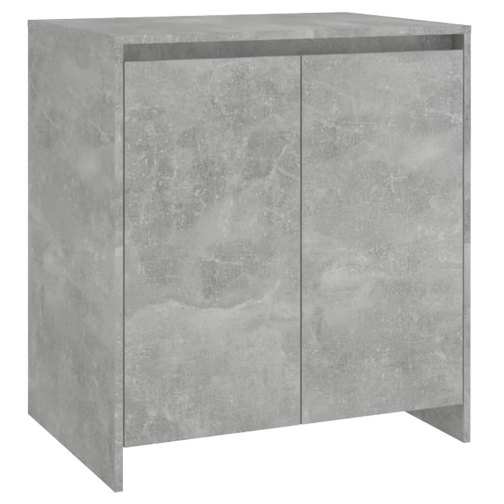 vidaXL Μπουφές Γκρι Σκυροδέματος 70x41x75 εκ. Επεξεργασμένο Ξύλο