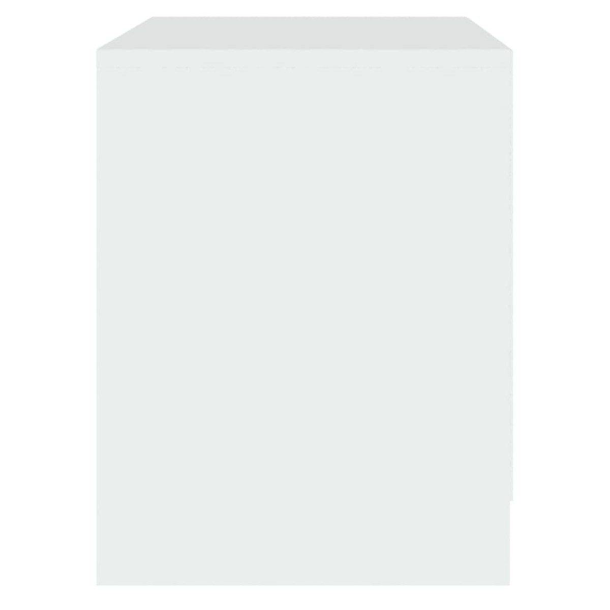 vidaXL Κομοδίνο Λευκό 45 x 34,5 x 44,5 εκ. από Μοριοσανίδα