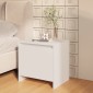 vidaXL Κομοδίνα 2 τεμ. Λευκά 45 x 34 x 44,5 εκ. από Μοριοσανίδα