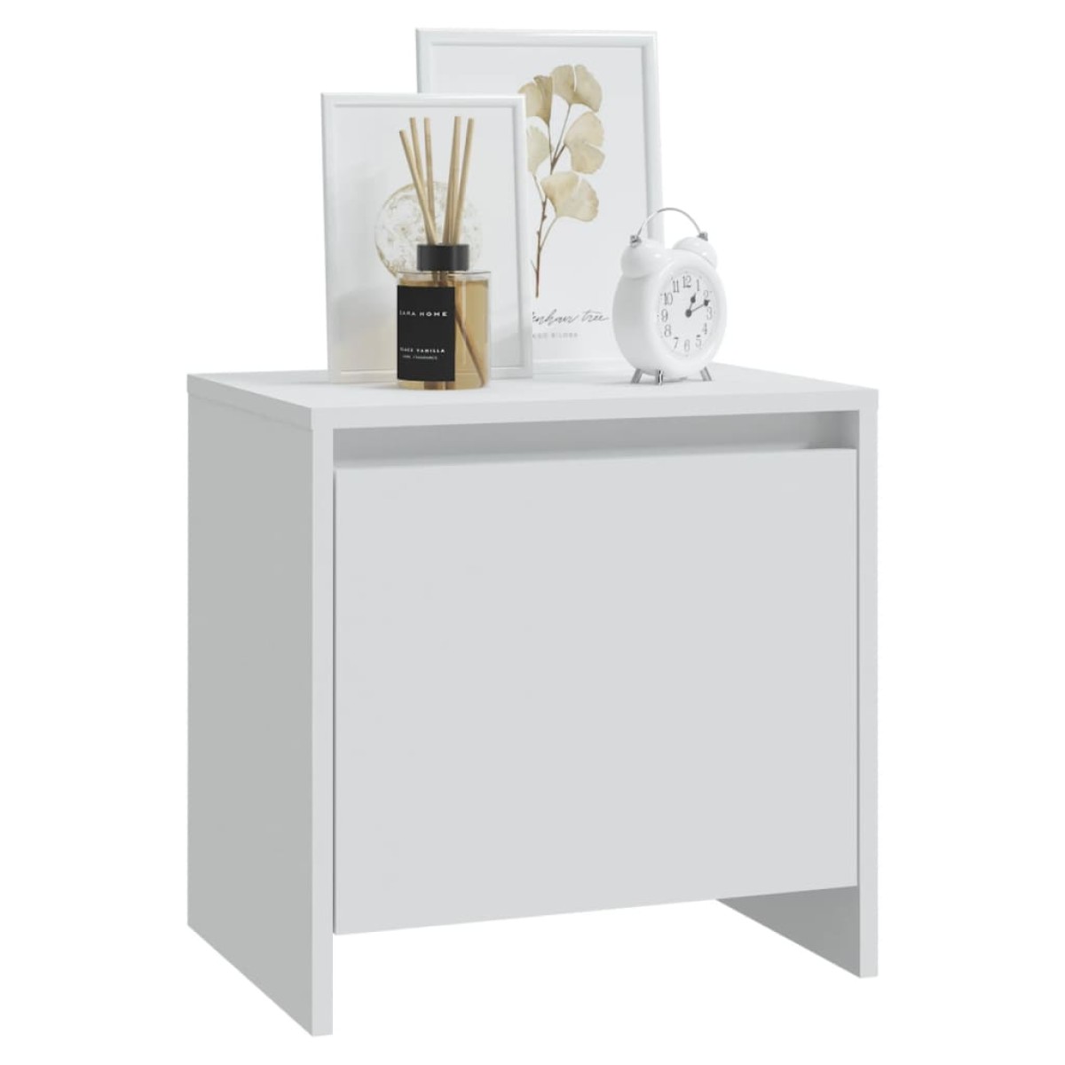 vidaXL Κομοδίνα 2 τεμ. Λευκά 45 x 34 x 44,5 εκ. από Μοριοσανίδα