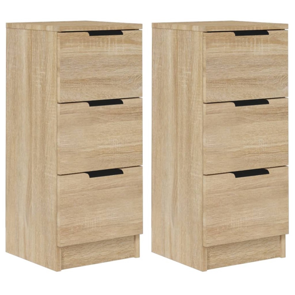 vidaXL Ντουλάπια 2 τεμ. Sonoma Δρυς 30x30x70 εκ. Επεξεργασμένο Ξύλο