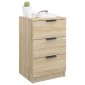 vidaXL Κομοδίνο Sonoma Δρυς 40 x 36 x 65 εκ.