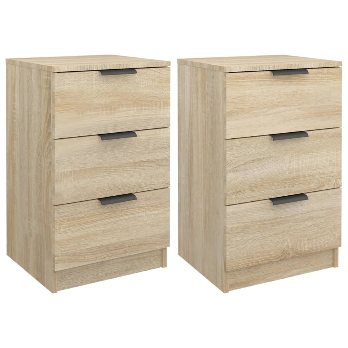 vidaXL Κομοδίνα 2 τεμ. Sonoma Δρυς 40 x 36 x 65 εκ.