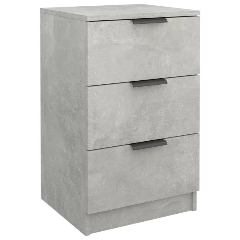 vidaXL Κομοδίνα Γκρι Σκυροδέματος 40x36x65 εκ.