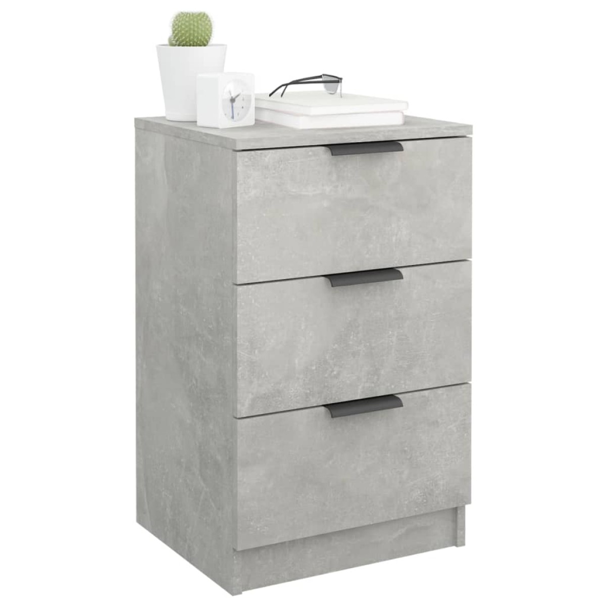 vidaXL Κομοδίνα 2 τεμ. Γκρι Σκυροδέματος 40x36x65 εκ.
