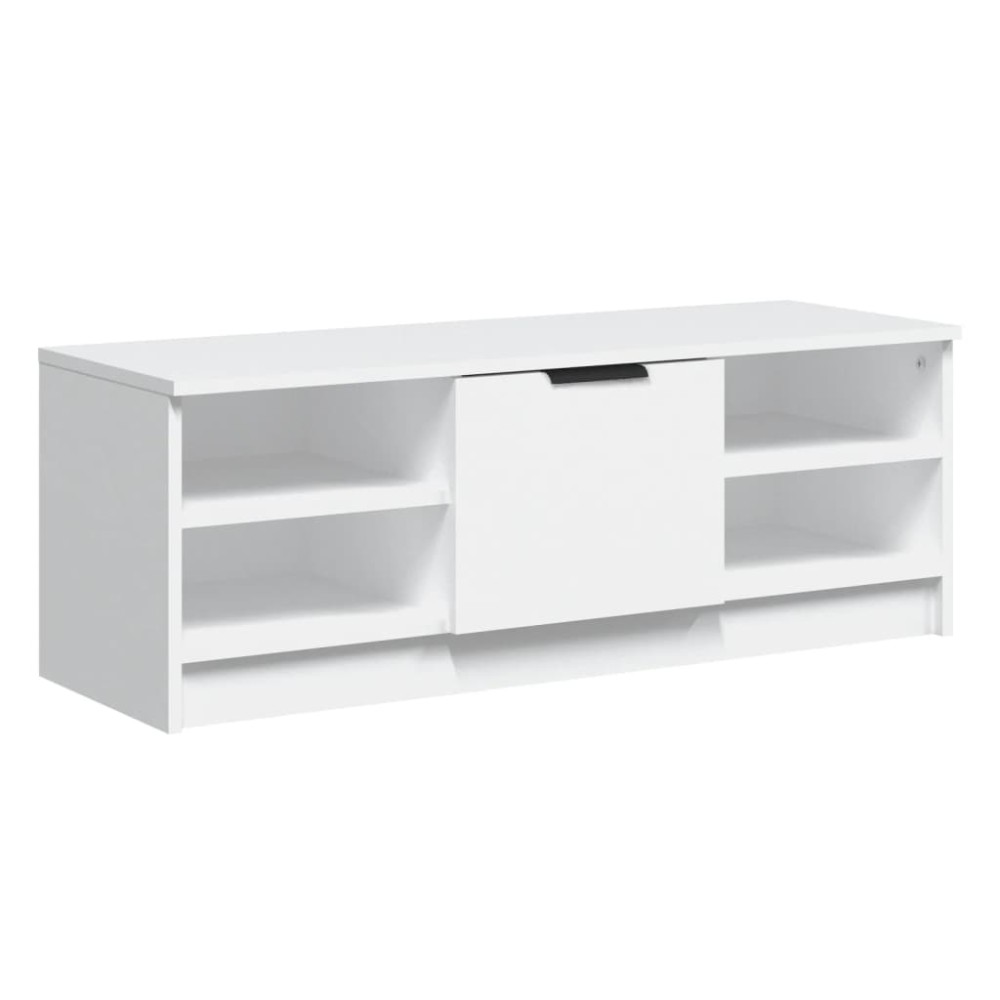 vidaXL Έπιπλο Τηλεόρασης Λευκό 102x35,5x36,5 εκ. Επεξεργασμένο Ξύλο