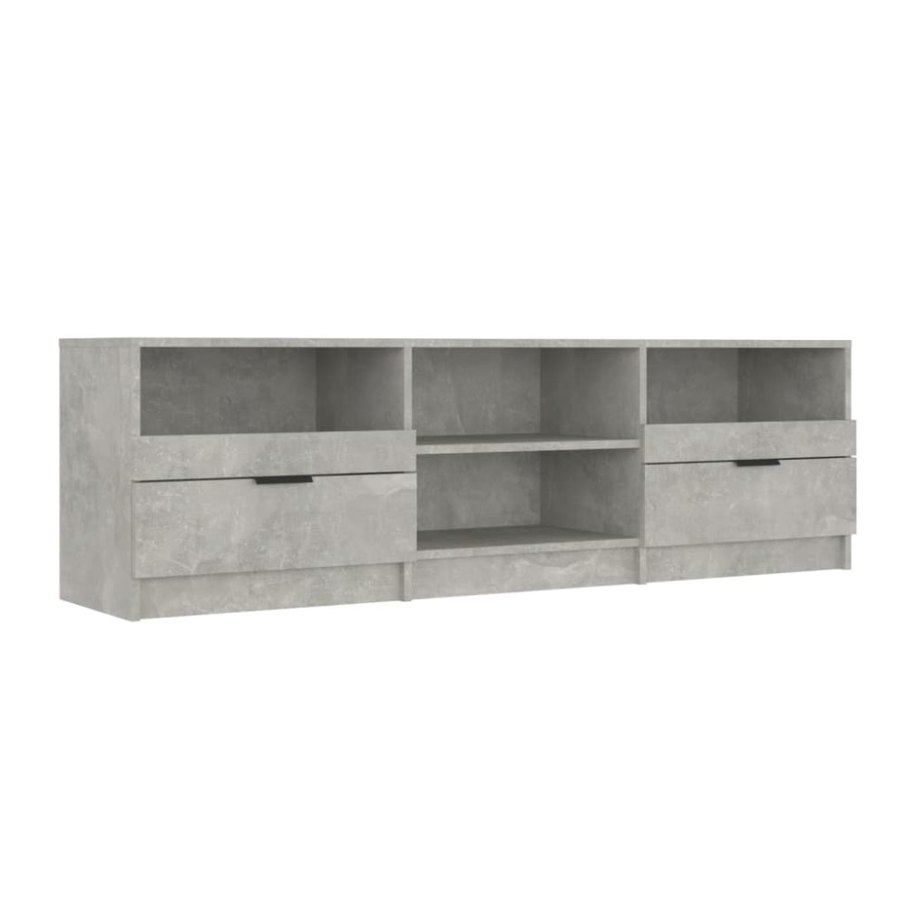 vidaXL Έπιπλο Τηλεόρασης Γκρι Σκυροδέματος 150x33,5x45 εκ. Επεξ. Ξύλο