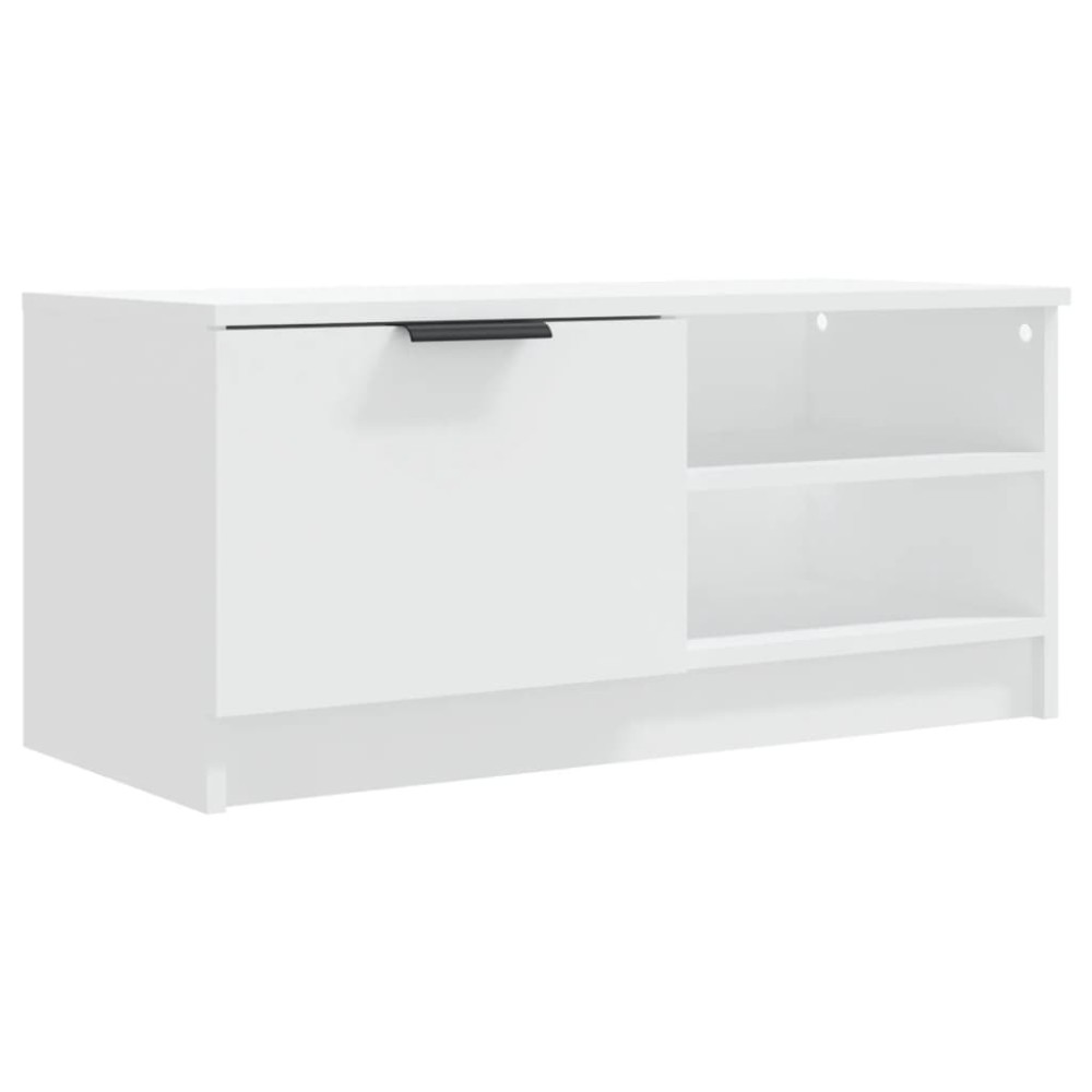vidaXL Έπιπλο Τηλεόρασης Λευκό 80x35x36,5 εκ. Επεξεργασμένο Ξύλο