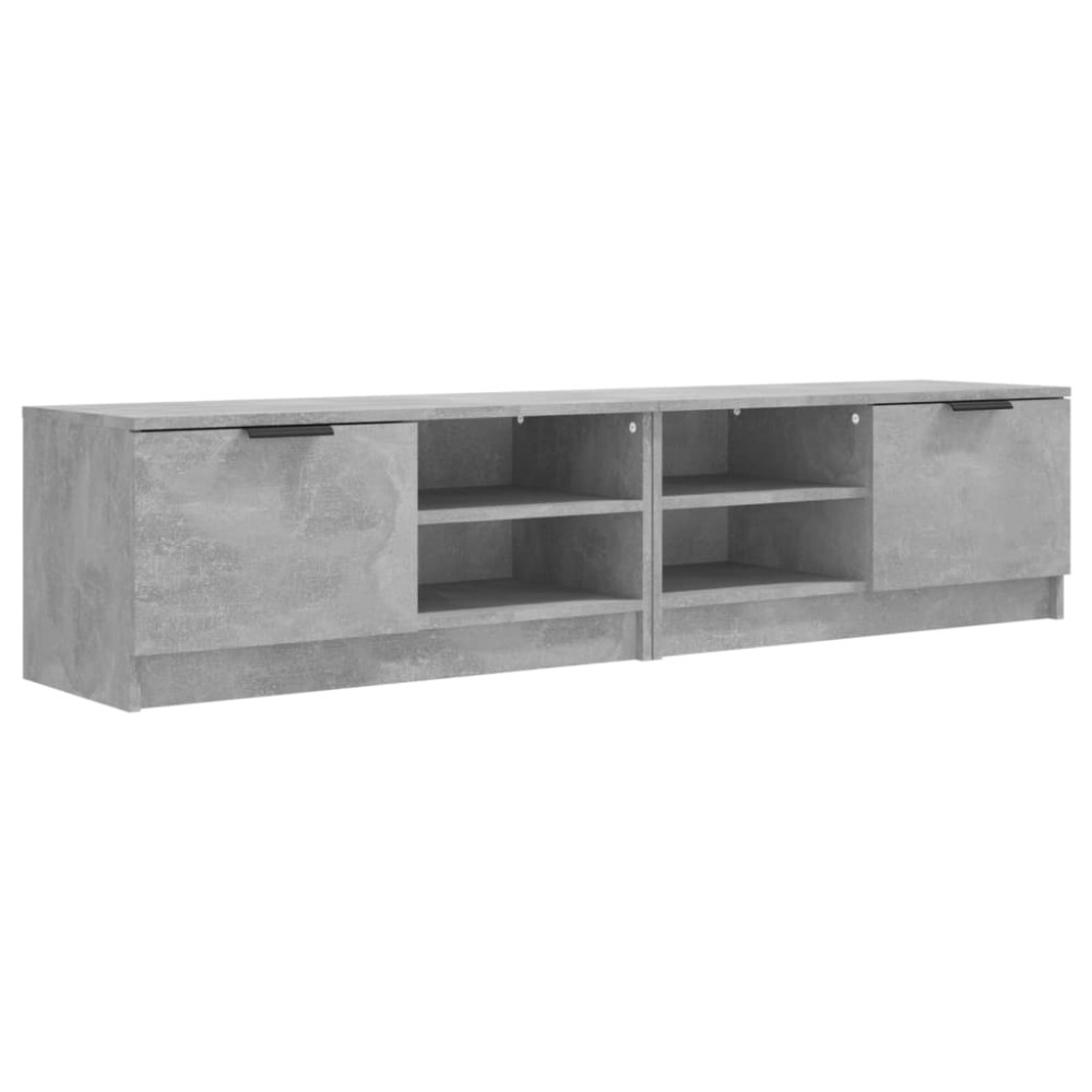 vidaXL Έπιπλα Τηλεόρασης 2 τεμ. Γκρι Σκυρ. 80x35x36,5 εκ. Επεξ. Ξύλο
