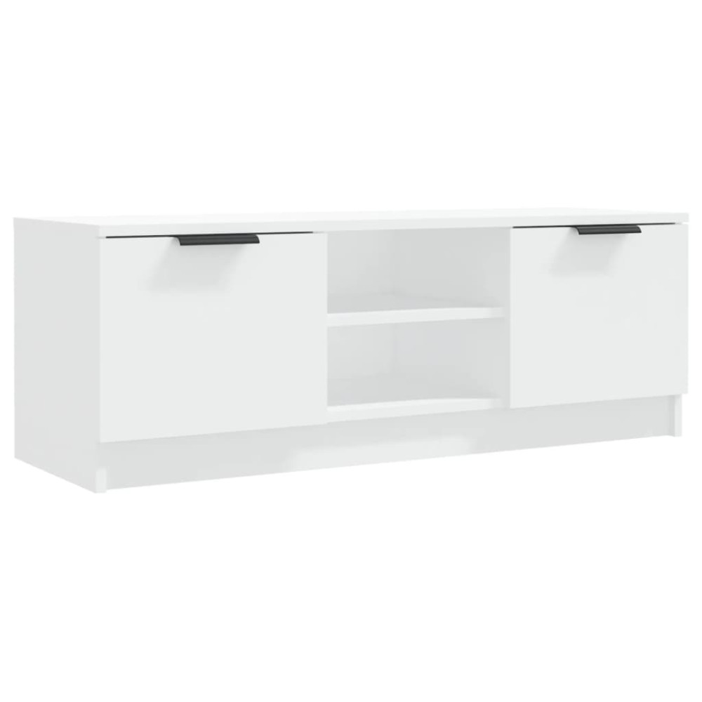 vidaXL Έπιπλο Τηλεόρασης Λευκό 102x35x36,5 εκ. Επεξεργασμένο Ξύλο