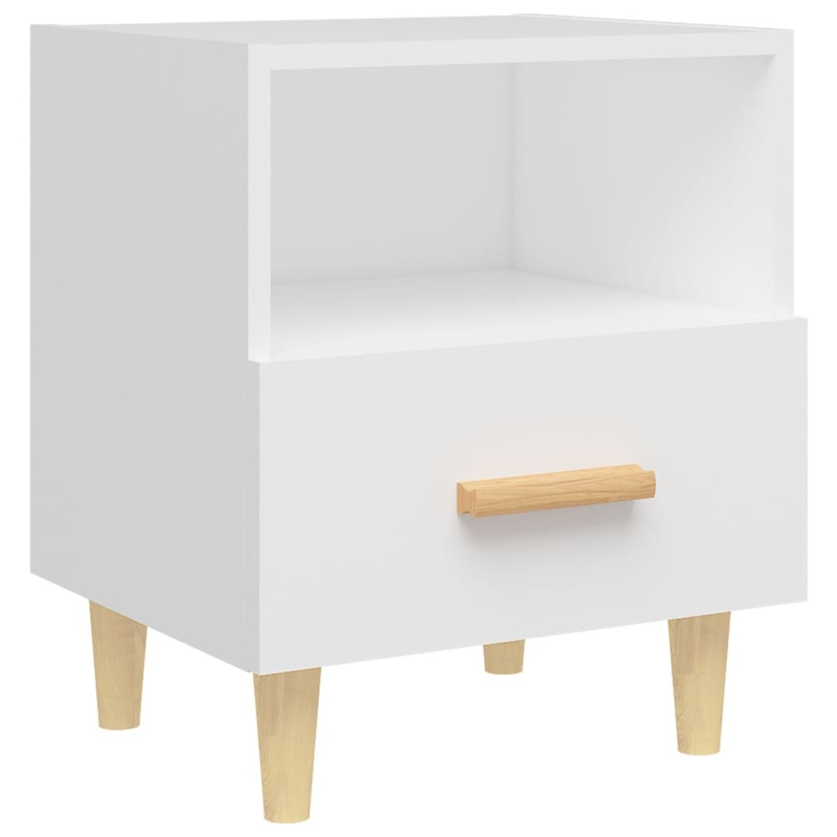 vidaXL Κομοδίνα 2 τεμ. Λευκά 40 x 35 x 47 εκ.