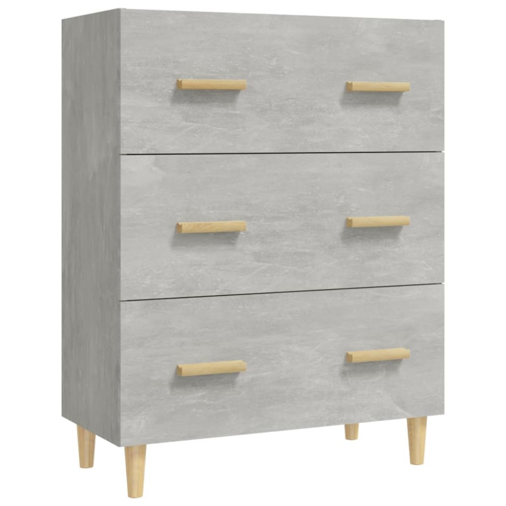 vidaXL Ντουλάπι Γκρι Σκυροδέματος 70 x 34 x 90εκ. Επεξεργασμένο Ξύλο