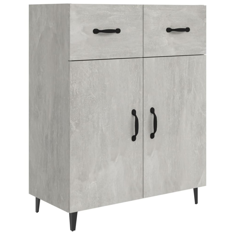 vidaXL Ντουλάπι Γκρι Σκυροδέματος 69,5x34x90 εκ. Επεξεργασμένο Ξύλο
