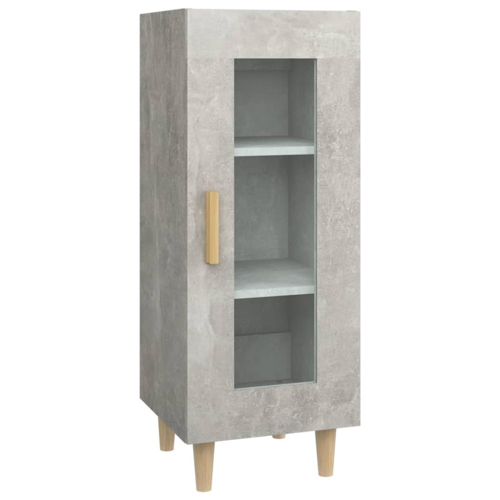 vidaXL Ντουλάπι Γκρι Σκυροδέματος 34,5x34x90 εκ. Επεξεργασμένο Ξύλο