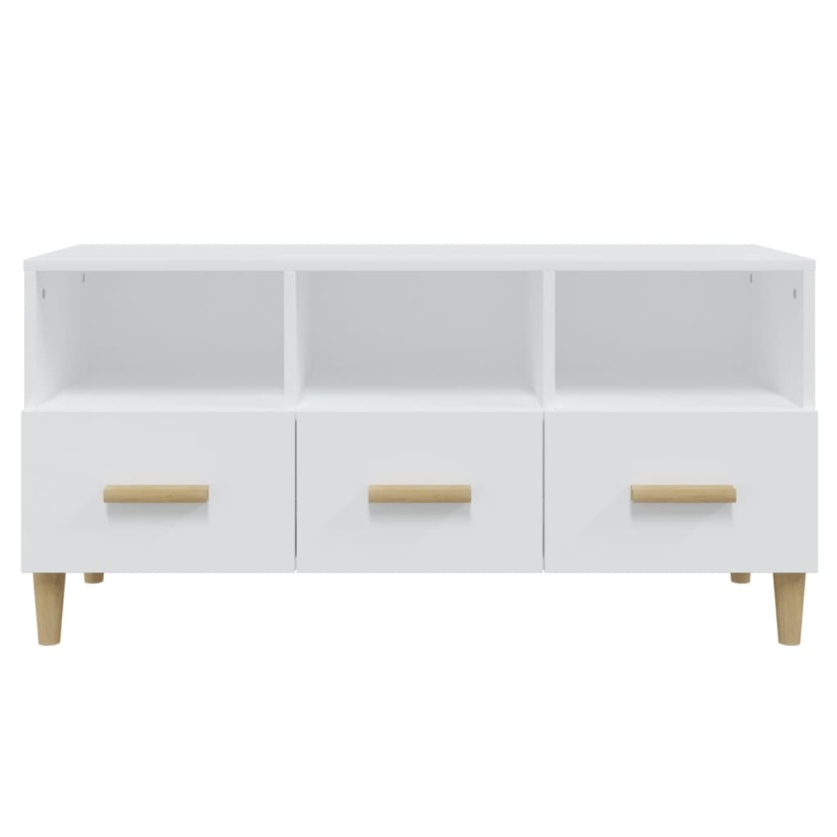 vidaXL Έπιπλο Τηλεόρασης Λευκό 102x36x50 εκ. Επεξεργασμένο Ξύλο