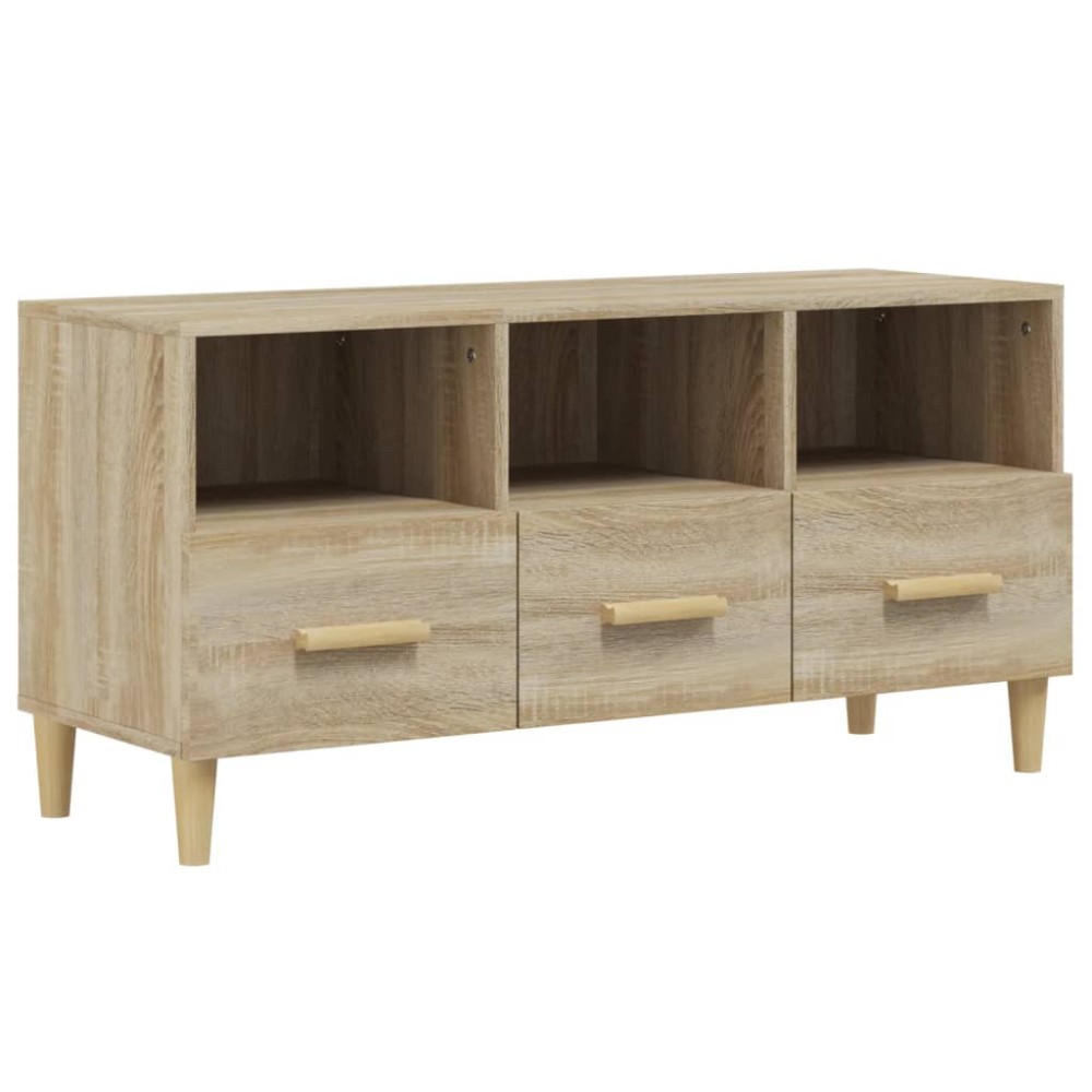 vidaXL Έπιπλο Τηλεόρασης Sonoma Δρυς 102 x 36 x 50 εκ. Επεξεργ. Ξύλο