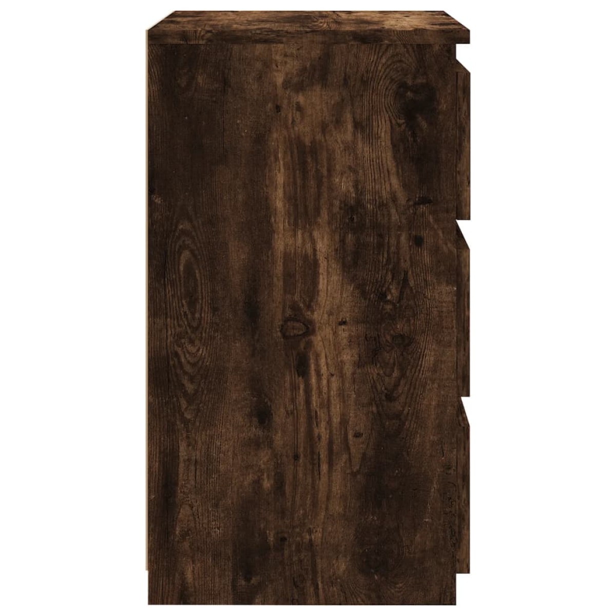 vidaXL Κομοδίνα 2 τεμ. Καπνιστή Δρυς 40x35x62,5 εκ. Επεξεργασμένο Ξύλο