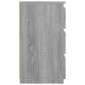 vidaXL Κομοδίνο Γκρι Sonoma 40x35x62,5 εκ. από Επεξεργασμένο Ξύλο