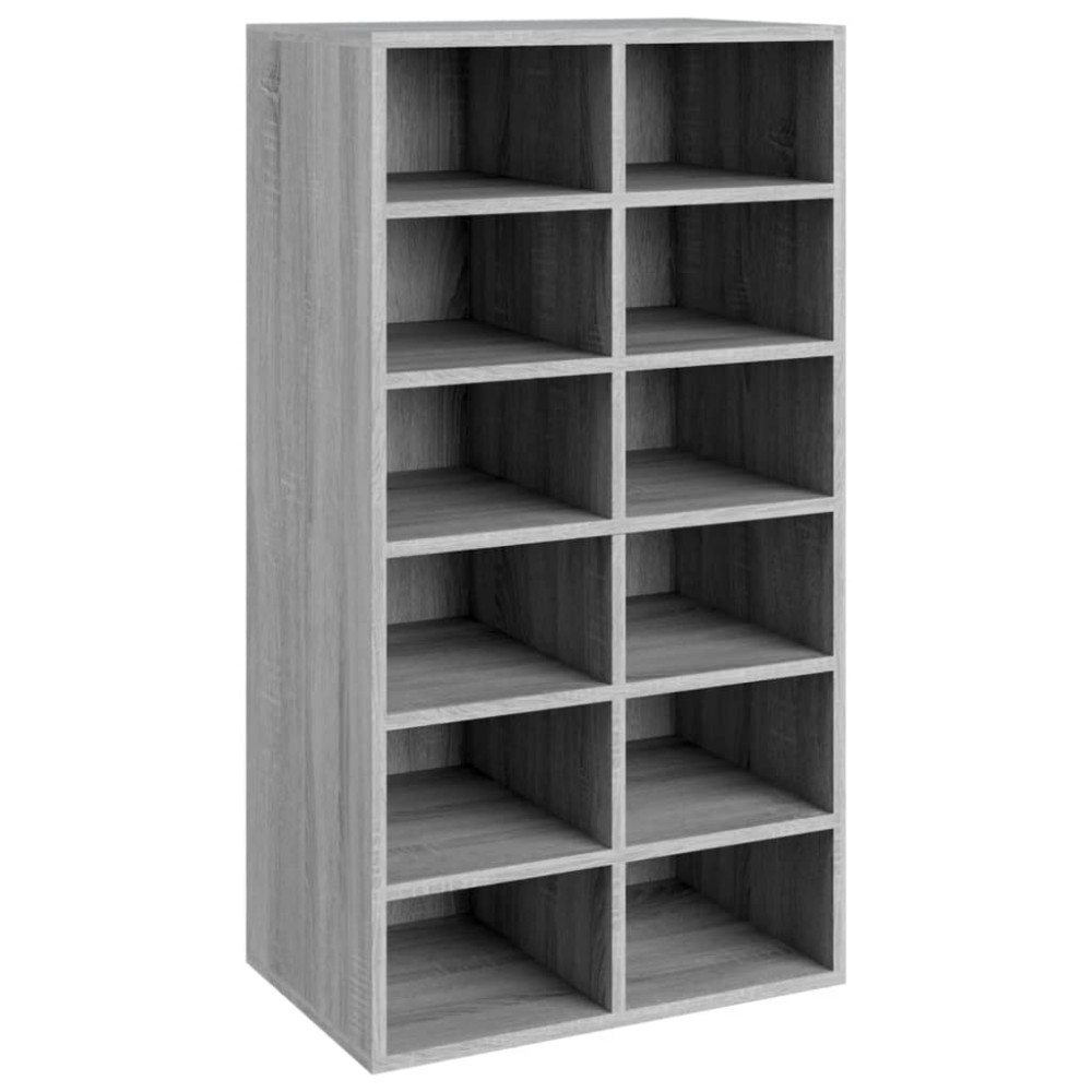 vidaXL Παπουτσοθήκη Γκρι Sonoma 54x34x100,5 εκ. από Επεξεργασμένο Ξύλο