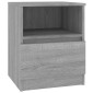 vidaXL Κομοδίνα 2 τεμ. Γκρι Sonoma 40x40x50 εκ. από Επεξεργασμένο Ξύλο