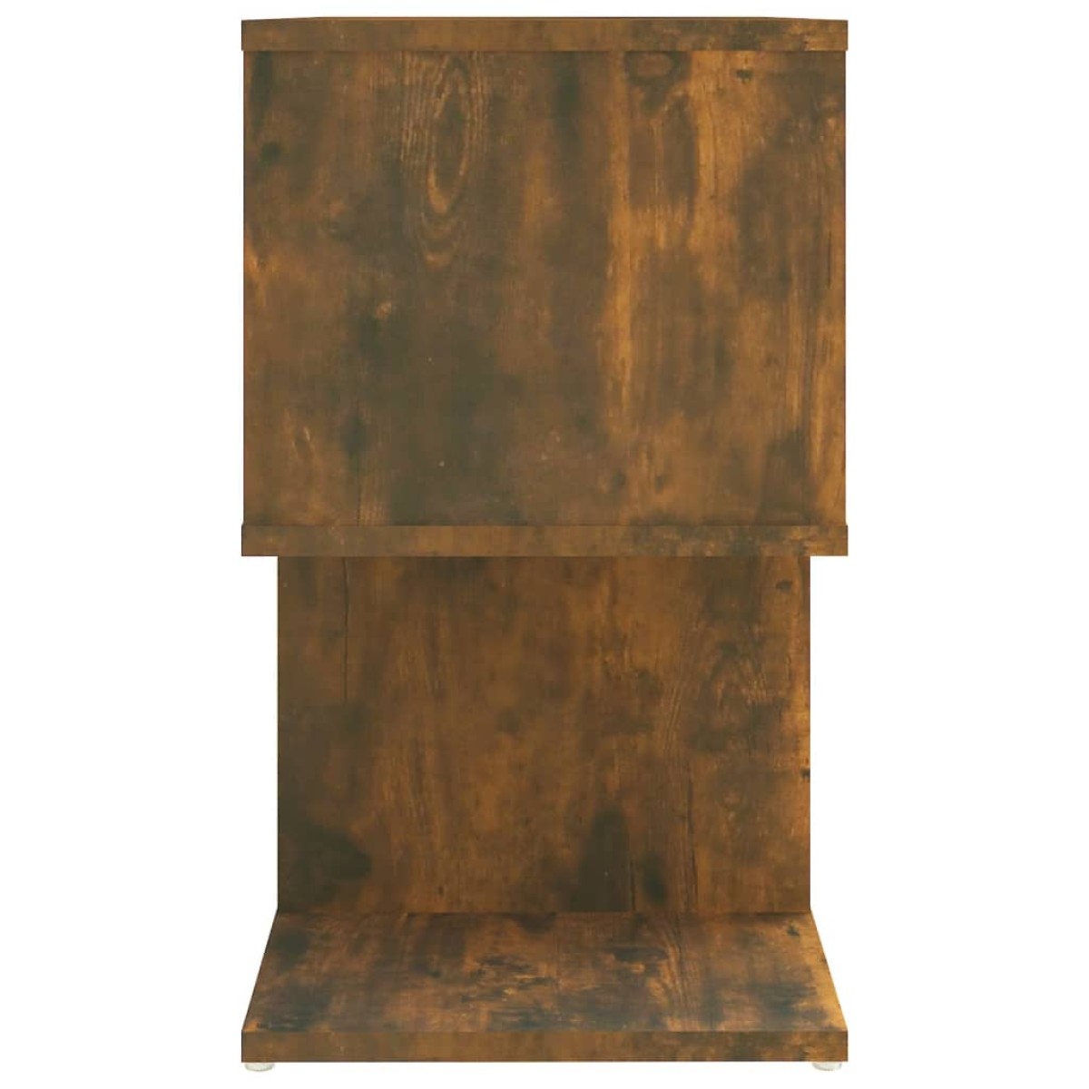 vidaXL Κομοδίνα 2 Τεμ. Καπνιστή Δρυς 50x30x51,5 εκ. από Επεξεργ. Ξύλο
