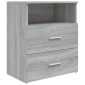 vidaXL Κομοδίνο Γκρι Sonoma 50 x 32 x 60 εκ.