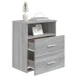 vidaXL Κομοδίνο Γκρι Sonoma 50 x 32 x 60 εκ.
