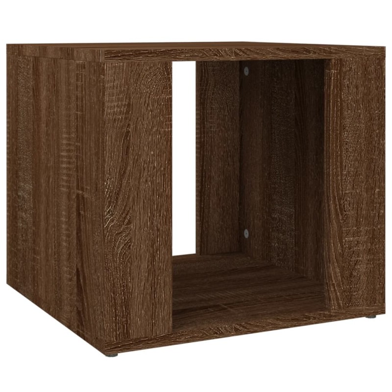 vidaXL Κομοδίνο Καπνιστή Δρυς 41x40x36 εκ. από Επεξεργασμένο Ξύλο