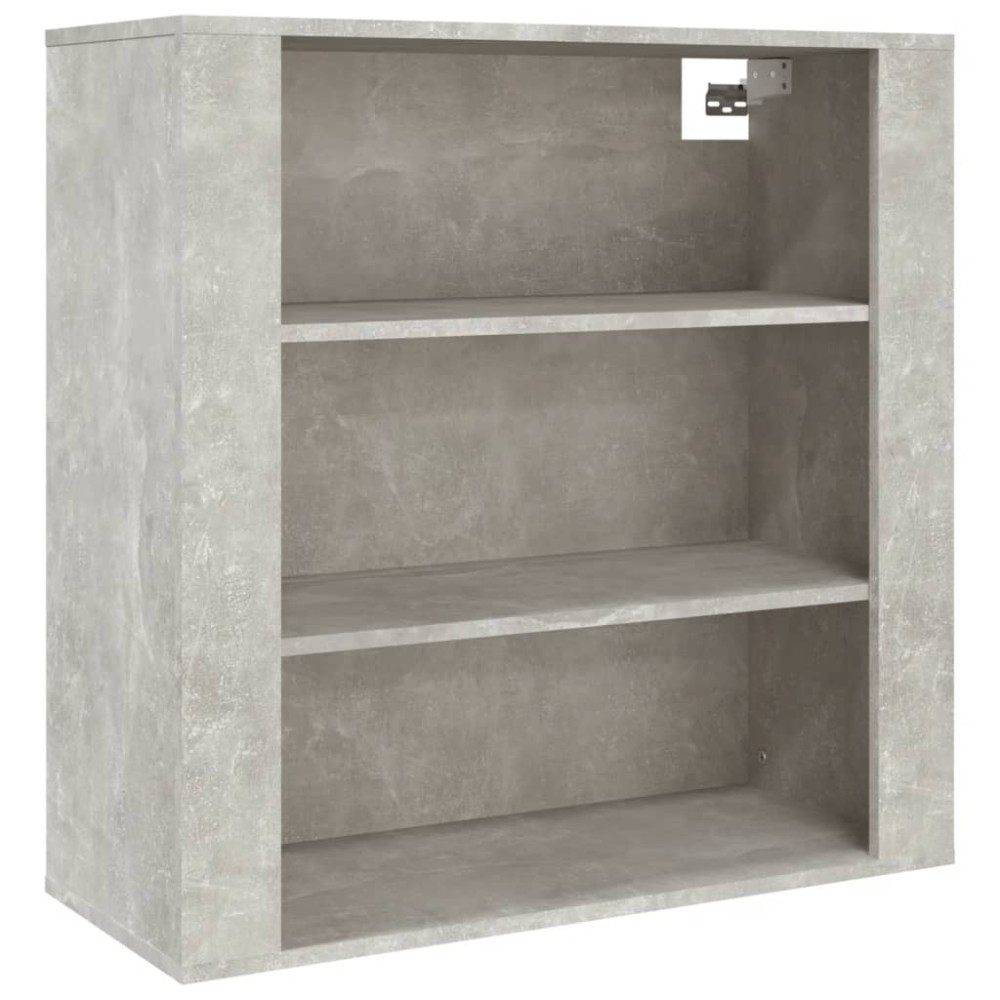 vidaXL Ντουλάπι Τοίχου Γκρι Σκυρ. 80x33x80 εκ. Επεξεργασμένο Ξύλο