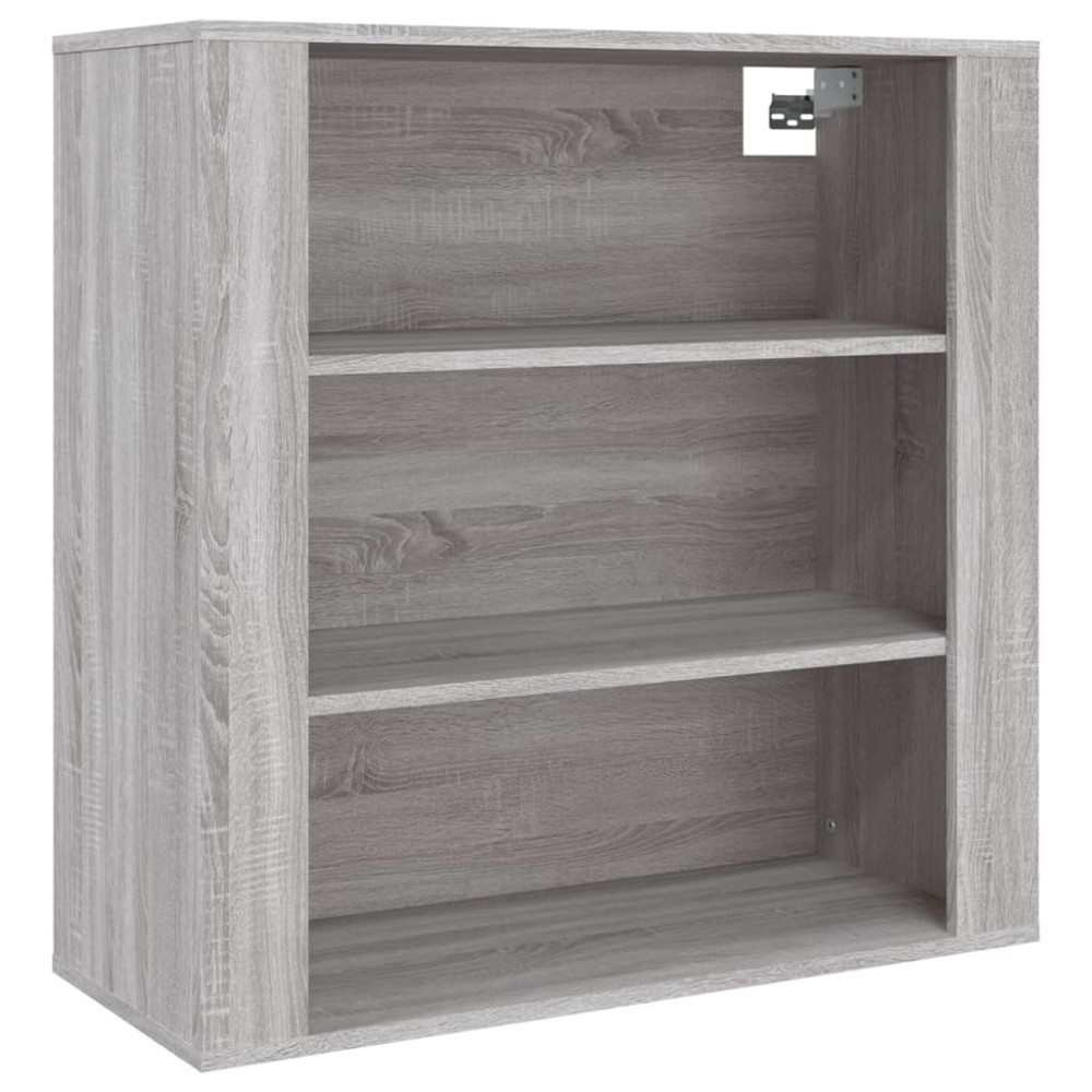 vidaXL Ντουλάπι Τοίχου Γκρι Sonoma 80x33x80 εκ. Επεξεργασμένο Ξύλο