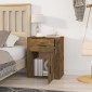 vidaXL Κομοδίνο Καπνιστή Δρυς 50x36x60 εκ. από Επεξεργασμένο Ξύλο