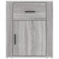 vidaXL Κομοδίνο Γκρι Sonoma 50x36x60 εκ. από Επεξεργασμένο Ξύλο