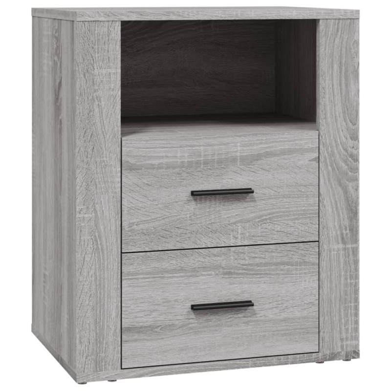 vidaXL Κομοδίνο Γκρι Sonoma 50x36x60 εκ. από Επεξεργασμένο Ξύλο